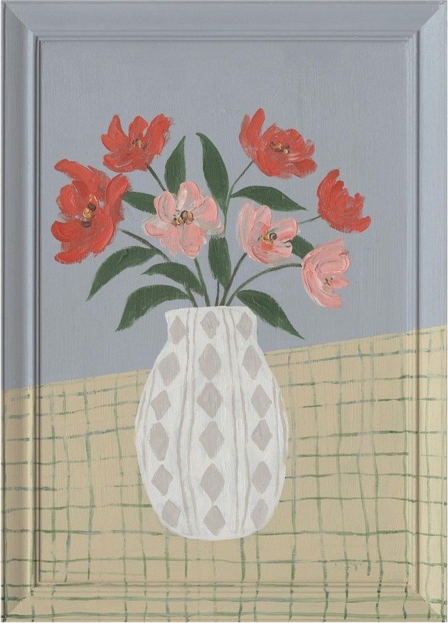 Ručně malovaný obraz s rámem/na plátně 50x70 cm Village – Bizzotto