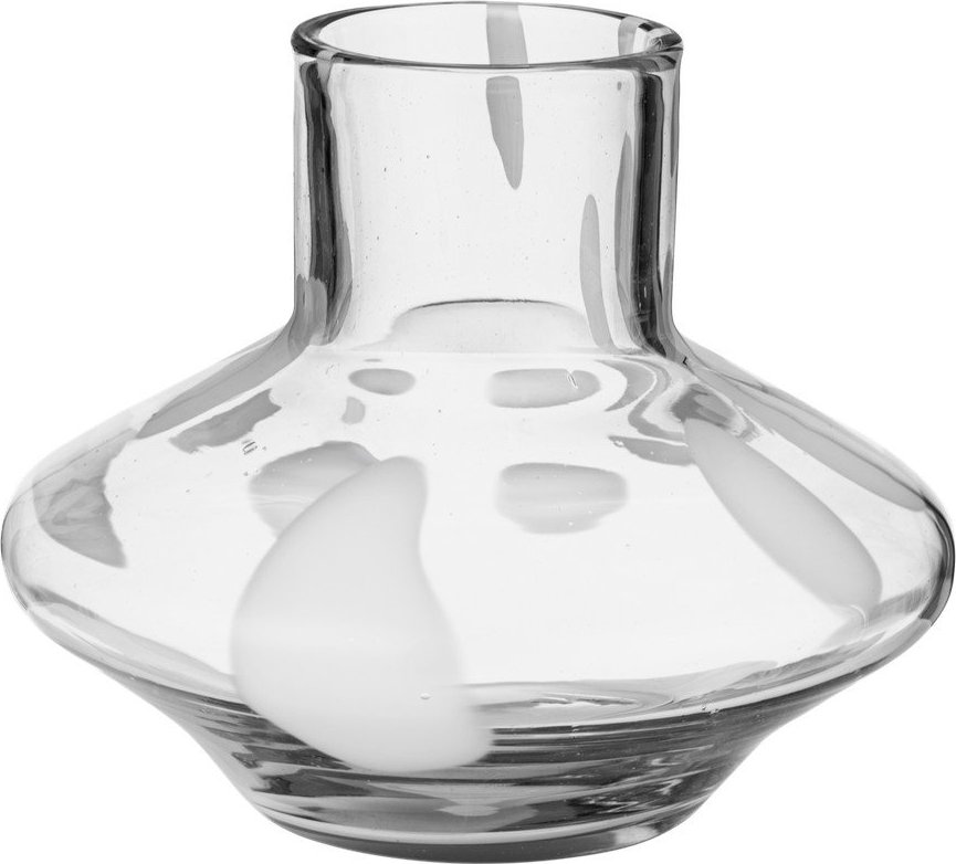 Skleněná ručně vyrobená váza (výška 28 cm) Glom – noo.ma