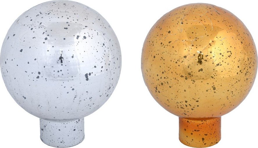 Skleněné koule na plot v sadě 2 ks – Esschert Design