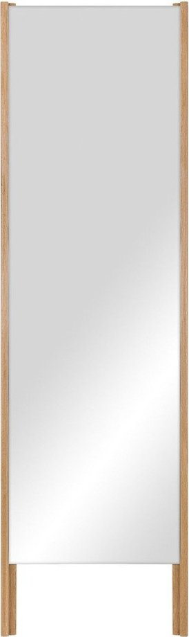 Stojací zrcadlo s dřevěným rámem 49x166 cm Lun – noo.ma