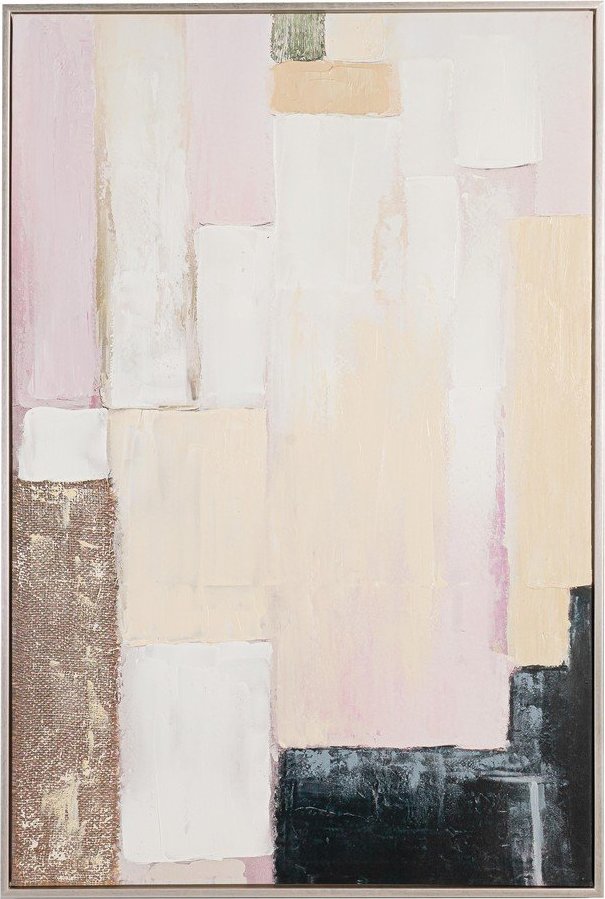 Tištěný/s ručně malovanými prvky obraz s rámem/na plátně 80x120 cm Meldert – Yes Everyday