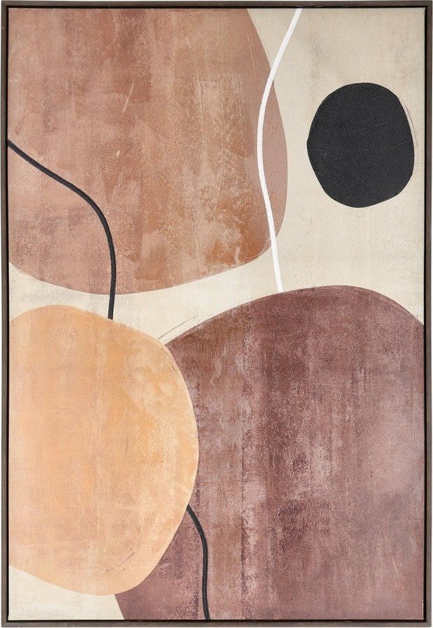 Tištěný/s ručně malovanými prvky obraz s rámem/na plátně 83x123 cm Gallery – Bizzotto