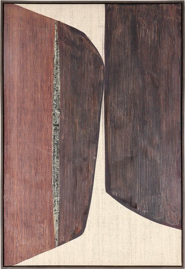 Tištěný/s ručně malovanými prvky obraz s rámem/na plátně 83x123 cm Gallery – Bizzotto