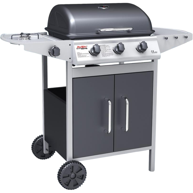 Avenberg Plynový BBQ gril s bočním hořákem Boston