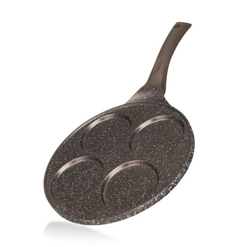 Banquet Pánev na 4 lívance s nepřilnavým povrchem Granite Dark Brown 26 cm Banquet