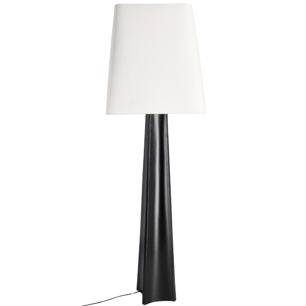 Bizzotto Černo - bílá stojací lampa Tripura 151 cm