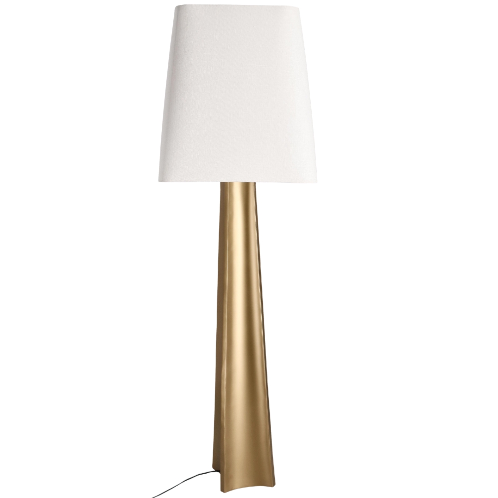 Bizzotto Zlato - bílá stojací lampa Tripura 151 cm