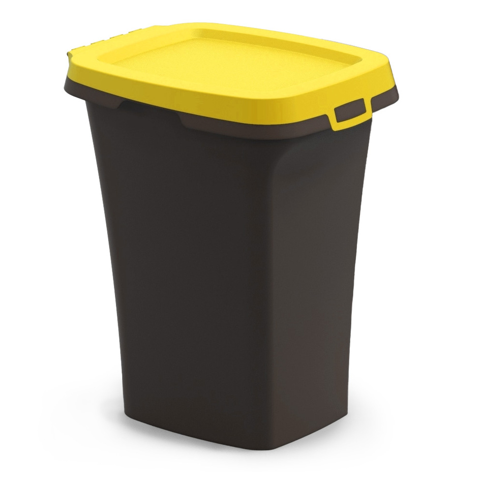 Odpadkový koš na tříděný odpad ECO žluté víko