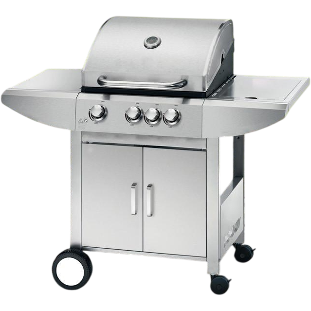Plynový nerez BBQ gril Wellington +boční hořák +el. jehla-rožeň ZDARMA