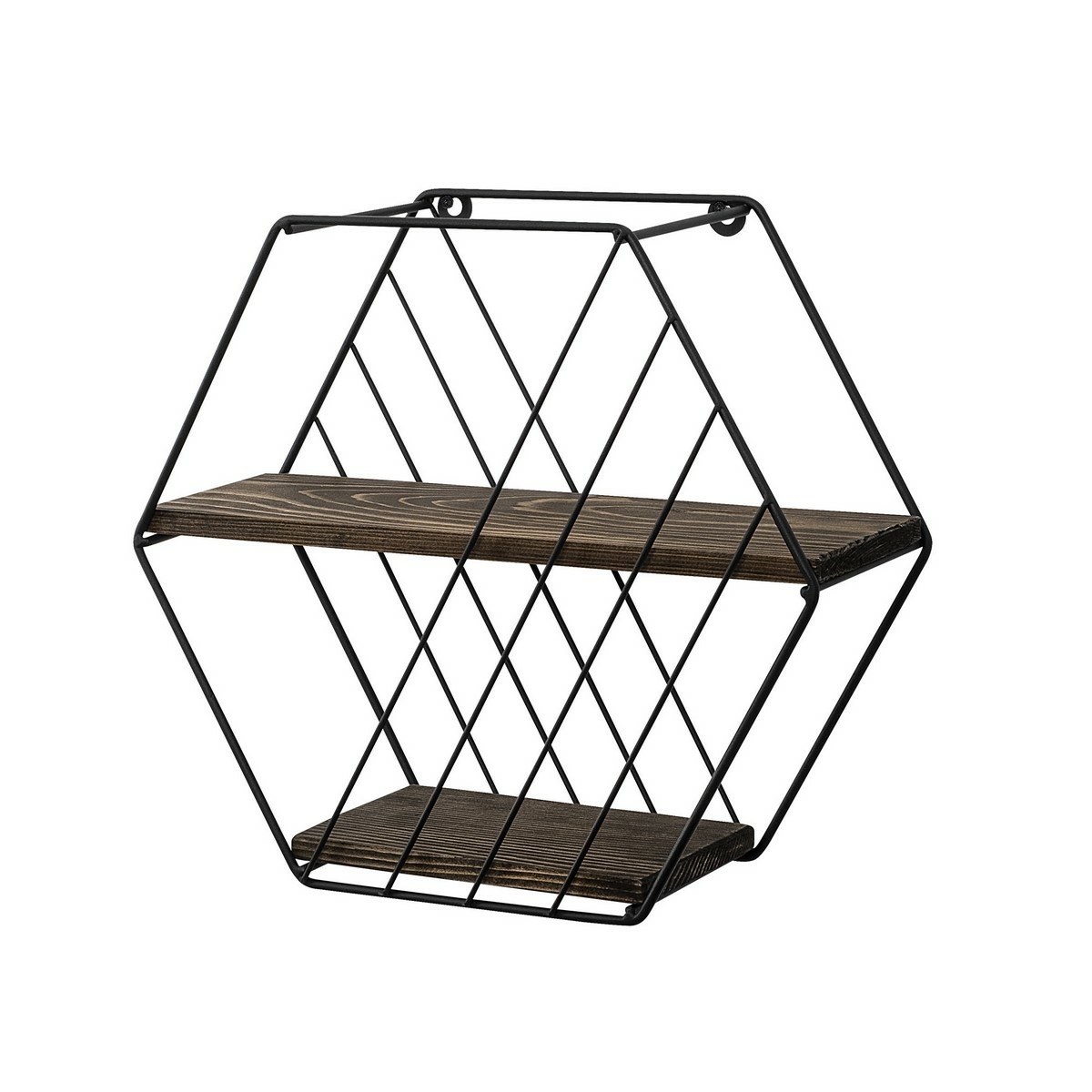 Polička Lila Black and Walnut Hanah Home