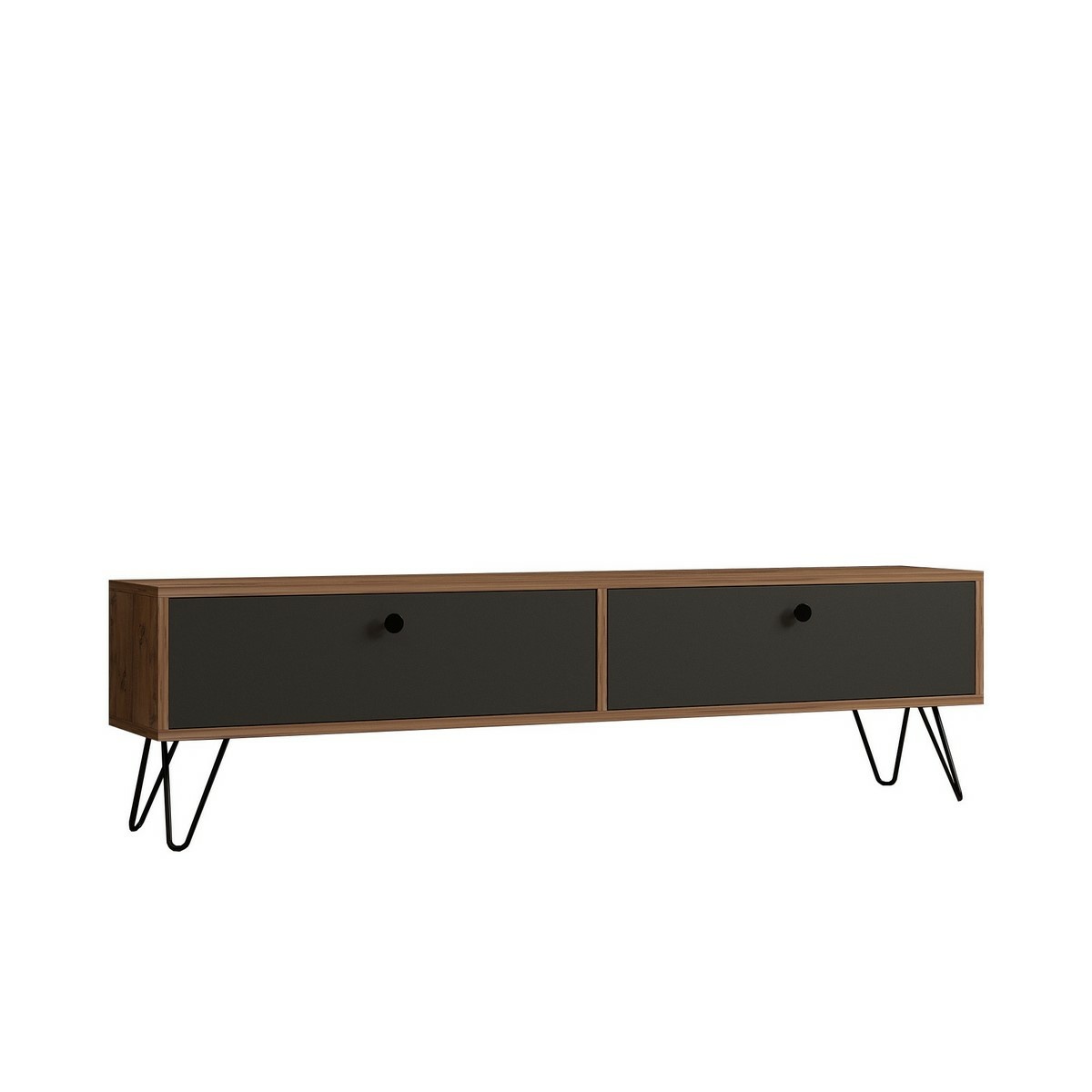 Televizní stolek Side Atlantic Pine and Black Hanah Home