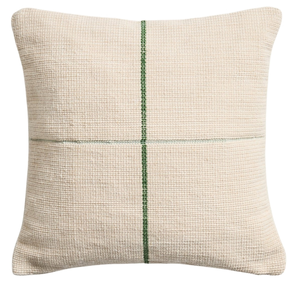 Zelený povlak na polštář Kave Home Atima 45 x 45 cm