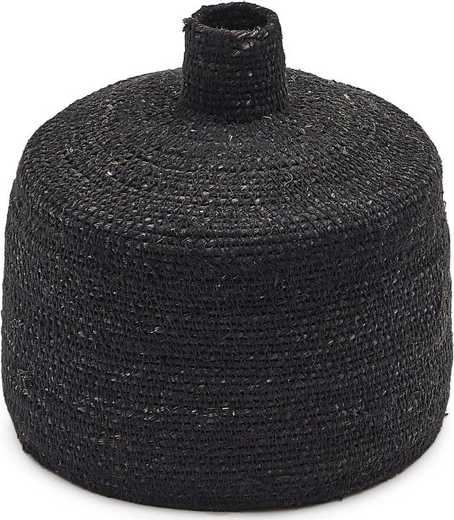 Černá váza (výška 20 cm) Salinas – Kave Home