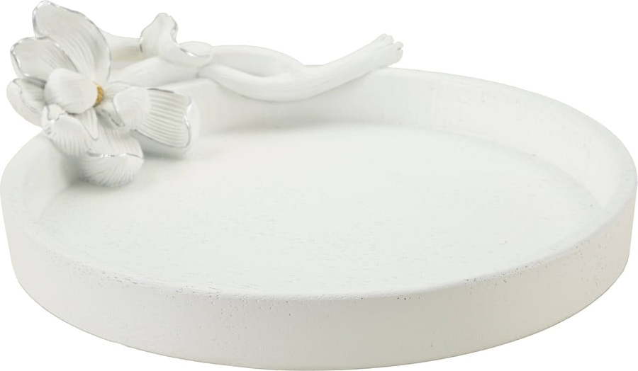 Dekorační tác z polyresinu ø 21 cm Magnolia – Mauro Ferretti