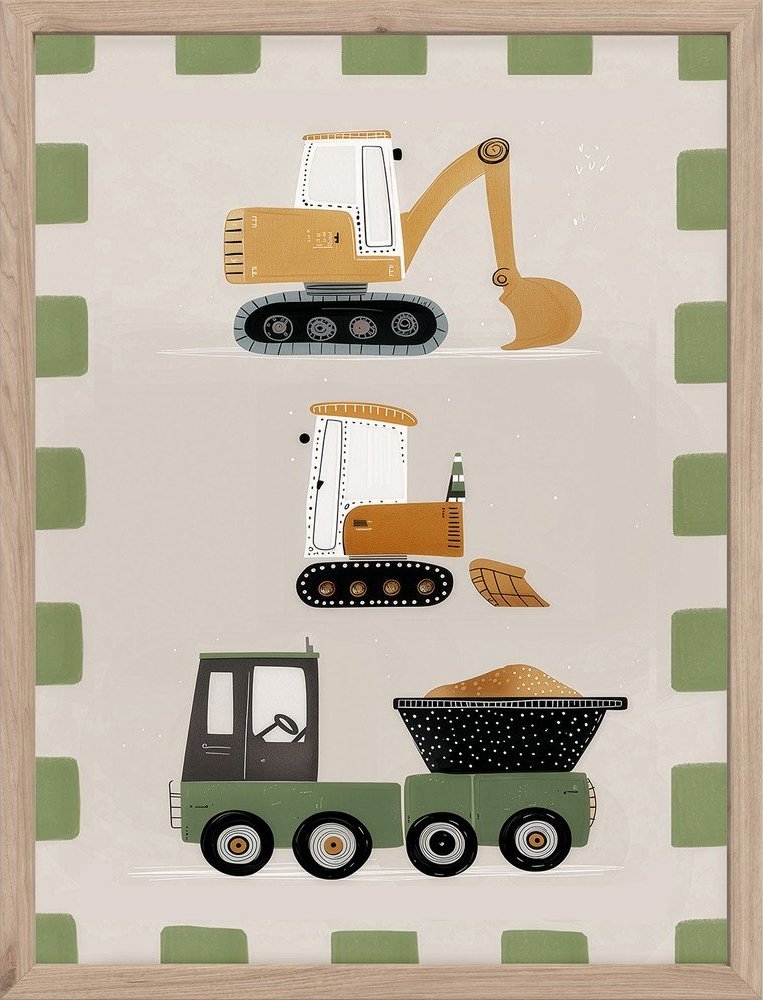 Dětský obrázek 30x40 cm Baby The Builder – Styler