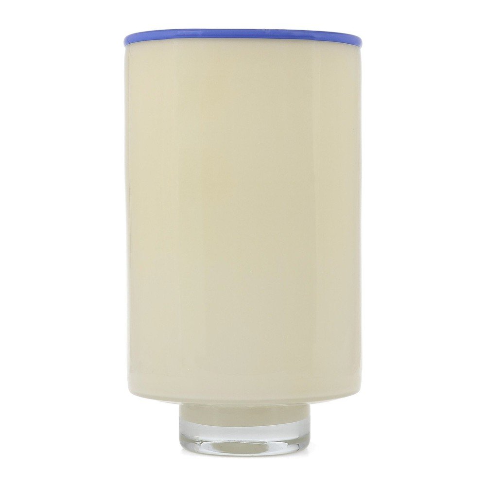 Krémová skleněná váza (výška 26 cm) Milo – ONA