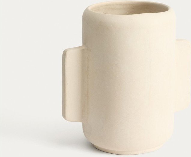 Krémová váza z papírmaše (výška 38 cm) Mireni – Kave Home