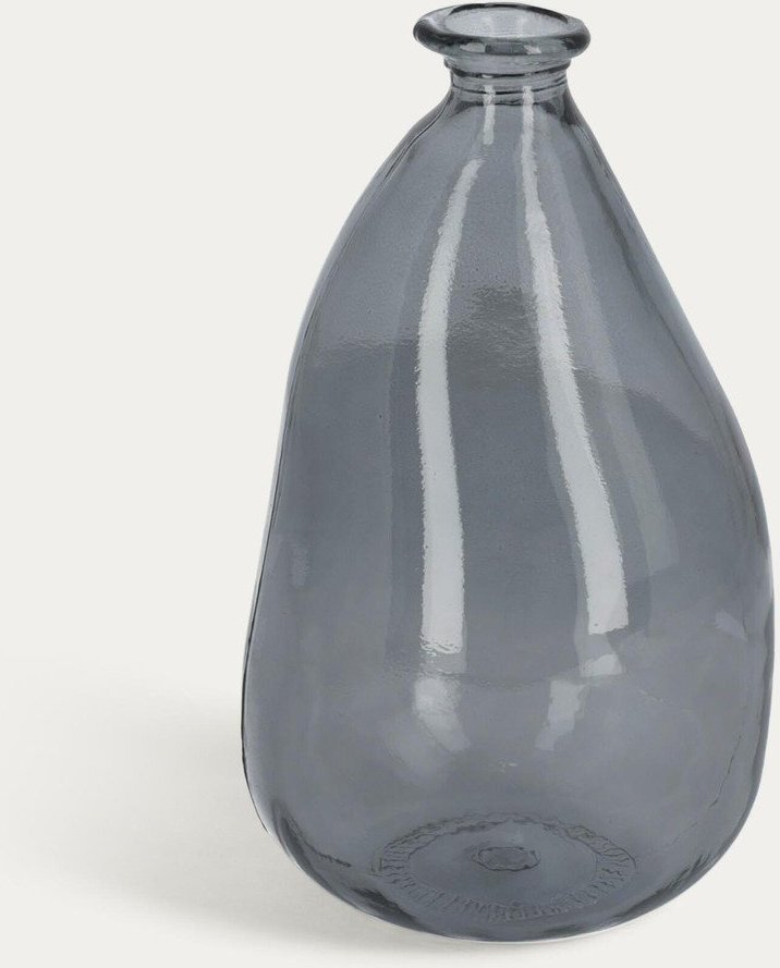 Modrá váza z recyklovaného skla (výška 36 cm) Brenna – Kave Home