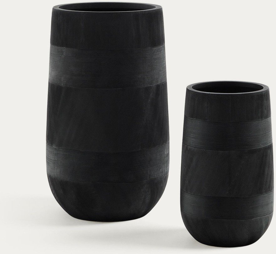 Obaly na květináče v sadě z cementu ø 45 cm Tival – Kave Home