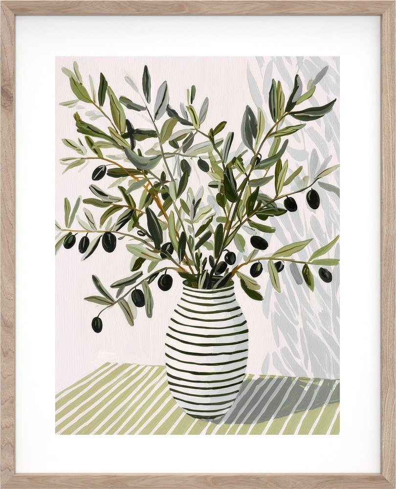 Tištěný obraz s rámem 40x50 cm Olive Bunch II – Styler
