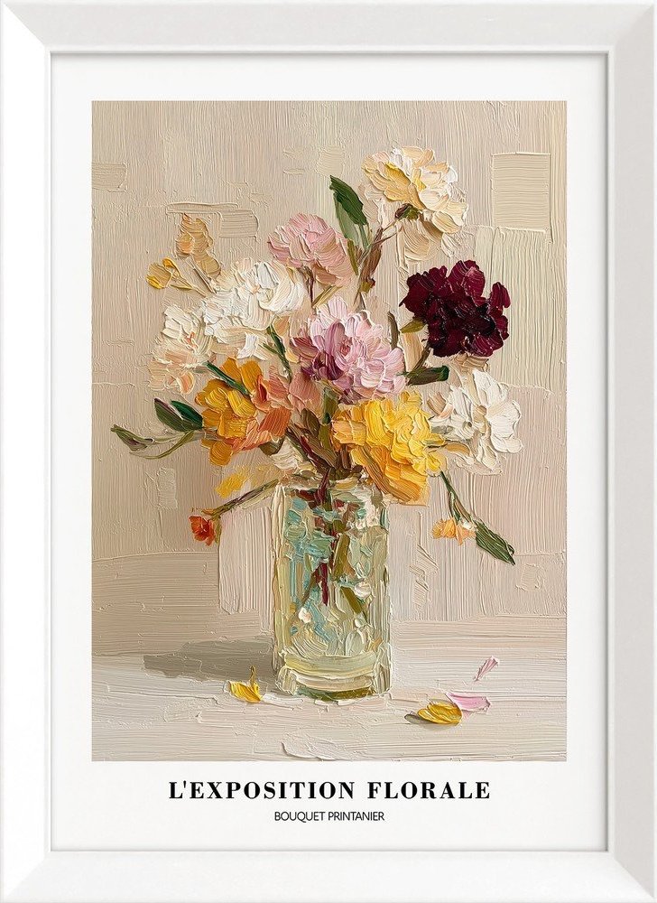 Tištěný obraz s rámem 56x75 cm Sunny Bouquet – Styler