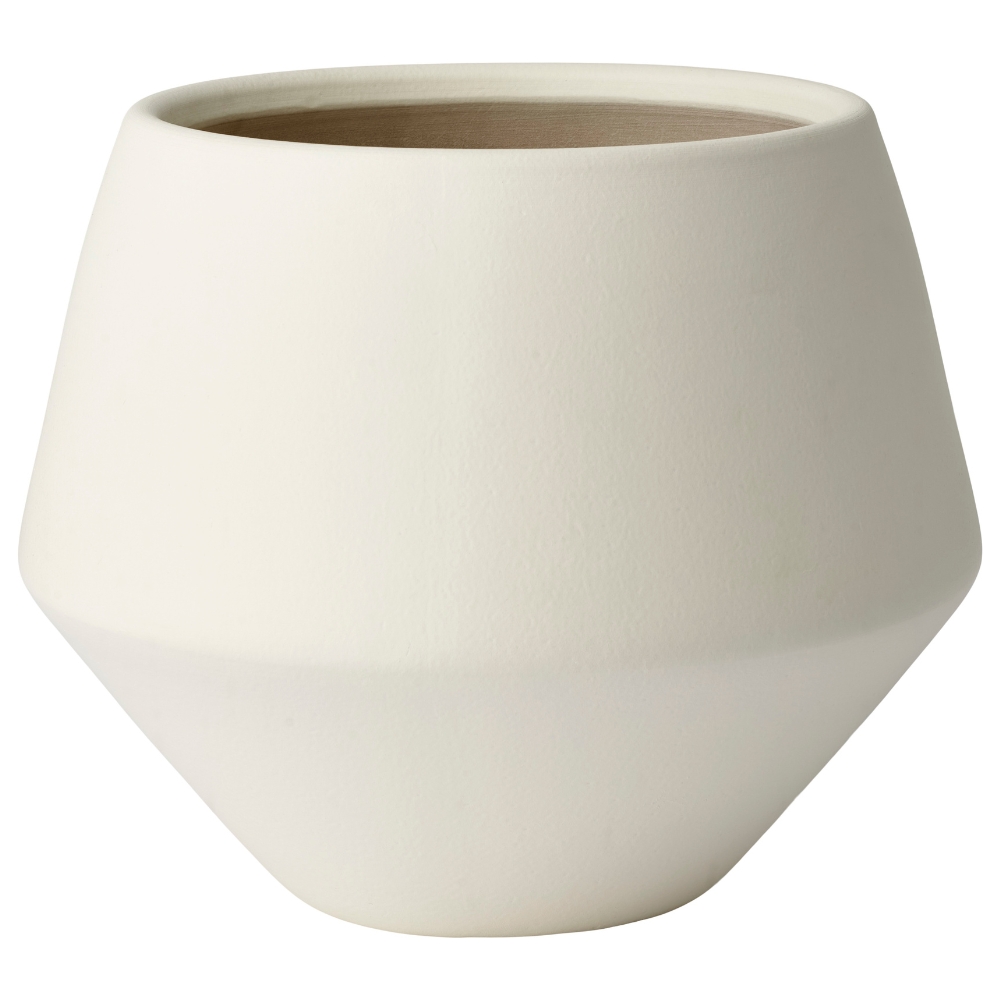 Bolia Krémový kameninový květináč Grove Ø 29 cm