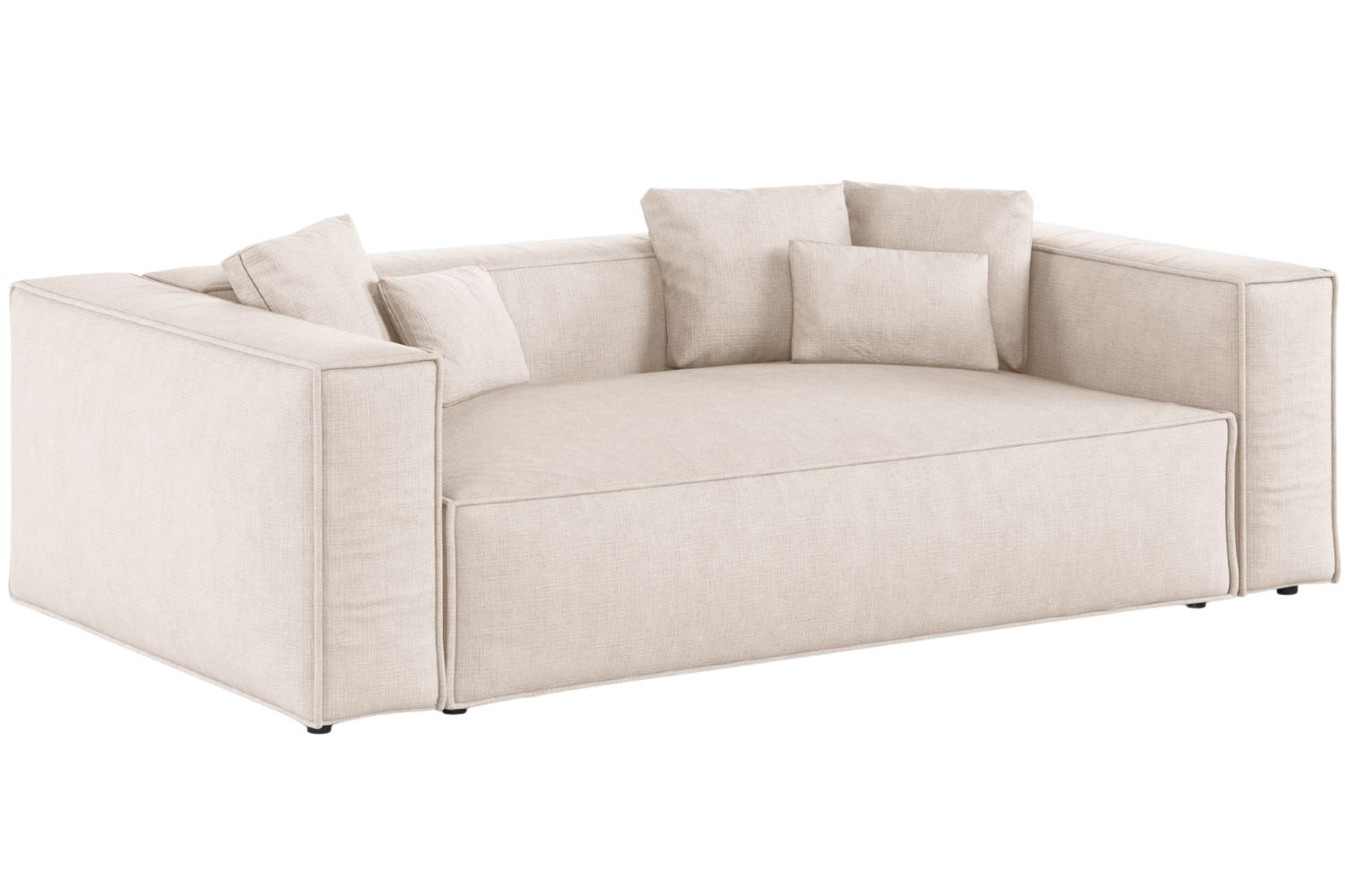 Cosmopolitan Design Béžová trojmístná pohovka Aveiro 220 cm