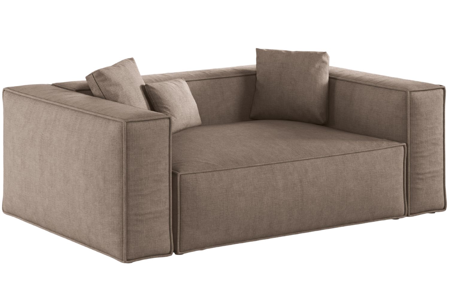 Cosmopolitan Design Hnědá dvoumístná pohovka Aveiro 180 cm