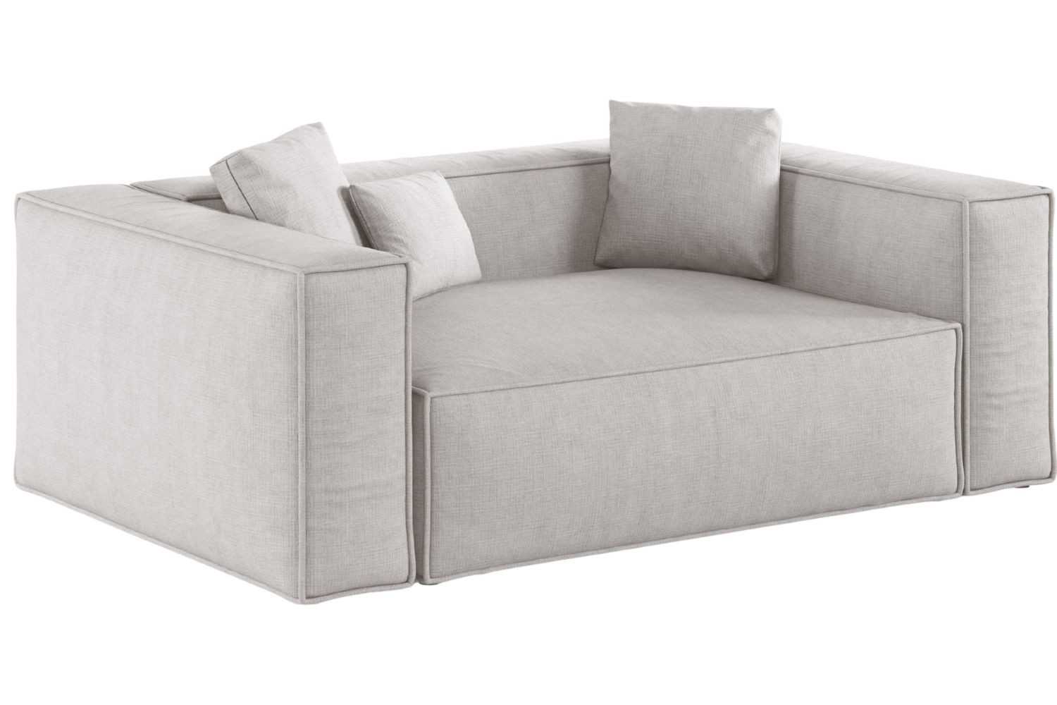 Cosmopolitan Design Světle šedá dvoumístná pohovka Aveiro 180 cm