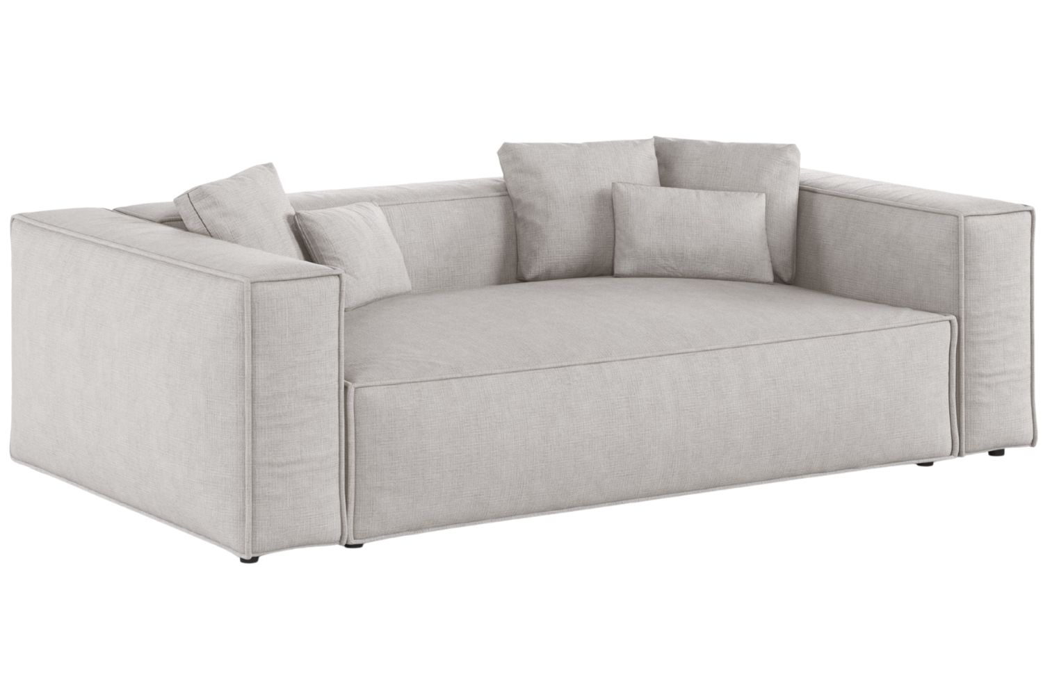 Cosmopolitan Design Světle šedá trojmístná pohovka Aveiro 220 cm