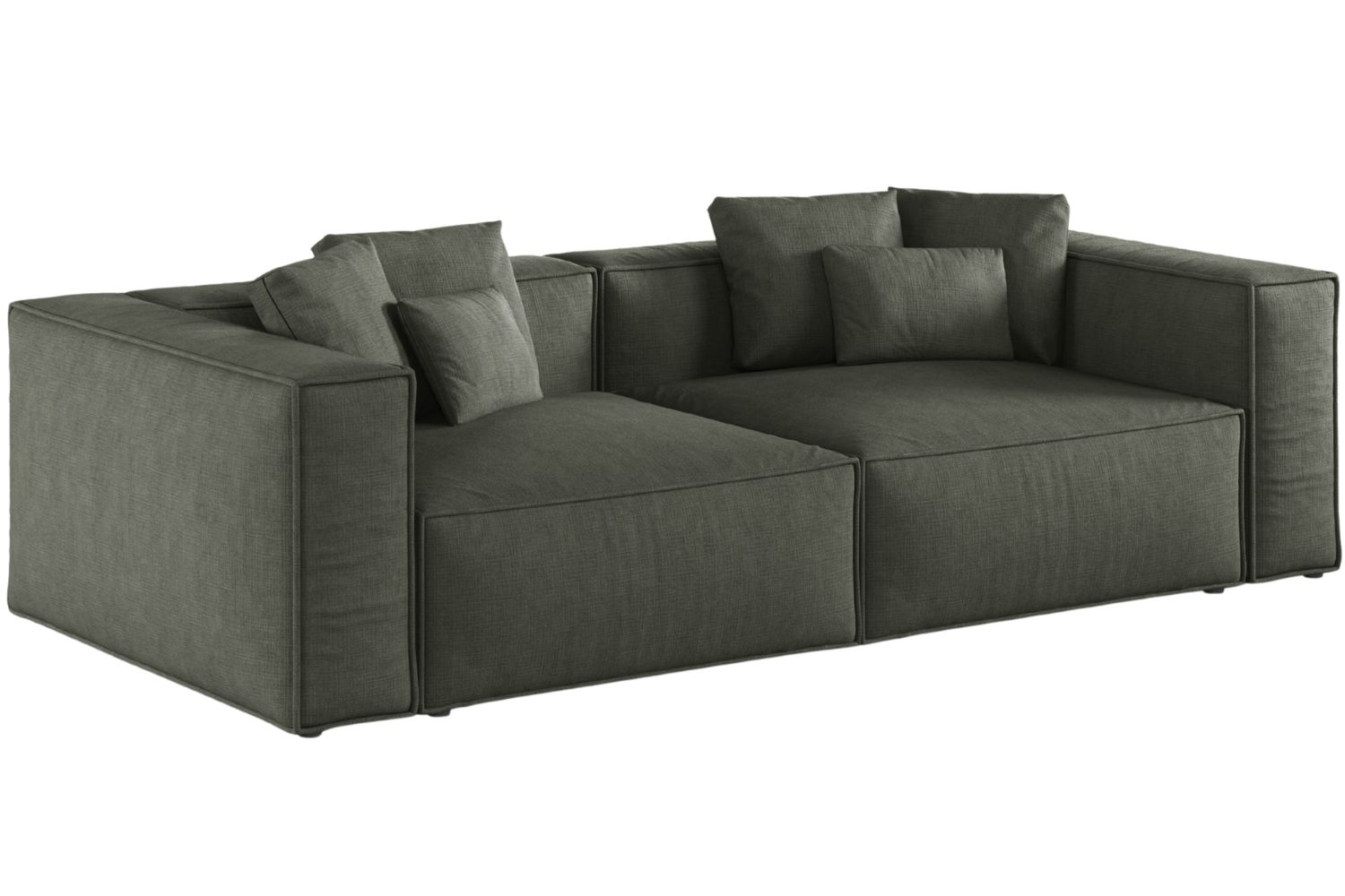 Cosmopolitan Design Tmavě zelená čtyřmístná pohovka Aveiro 236 cm