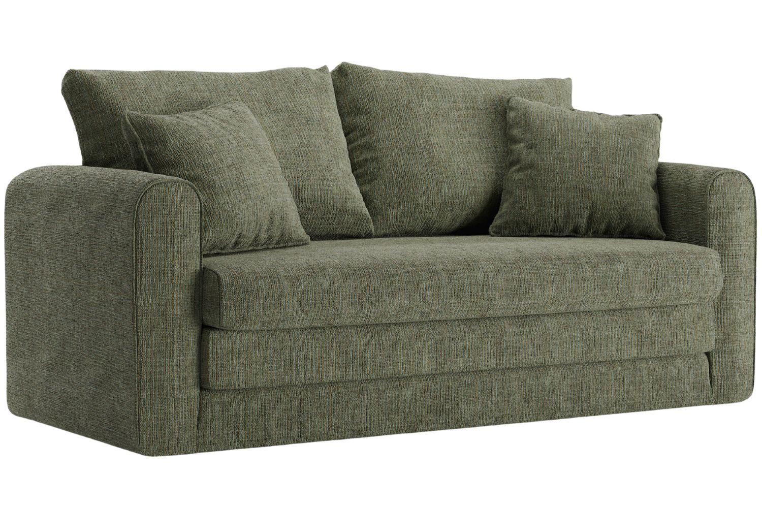 Micadoni Zelená rozkládací pohovka Lido II. 158 cm
