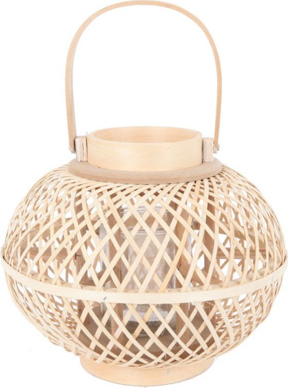 Bambusová lucerna (výška 24 cm) – Ego Dekor