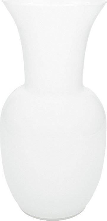 Bílá skleněná váza (výška 26 cm) – Brandani