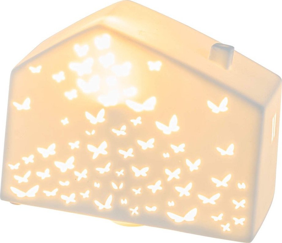 Bílá stolní světelná dekorace Butterfly – Ego Dekor