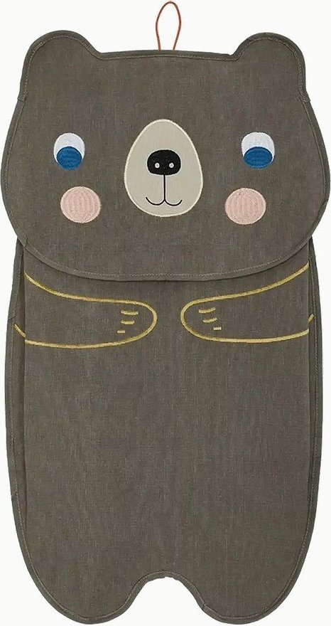 Hnědý látkový závěsný organizér Darling Bear – OYOY Mini