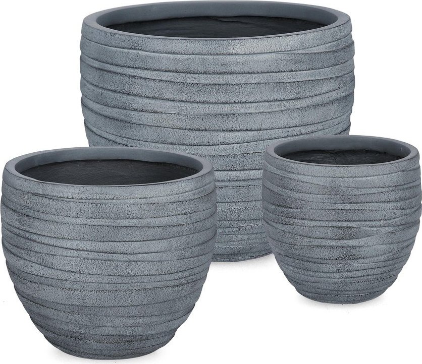 Květináče v sadě 3 ks ø 46 cm Strips – Bizzotto