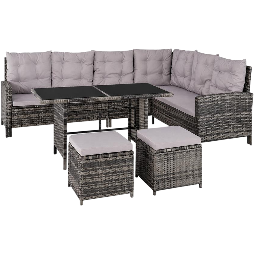 Velký luxusní ratanový zahradní set Barletta