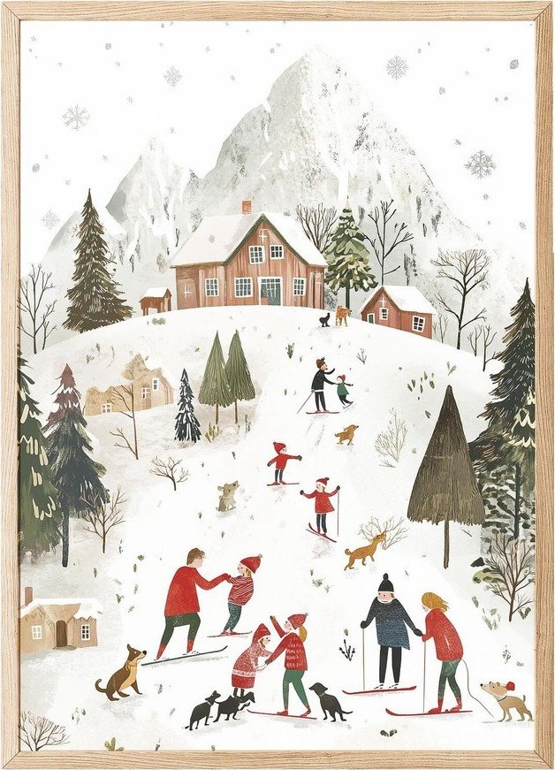 Tištěný obraz s rámem 30x40 cm – Wallity