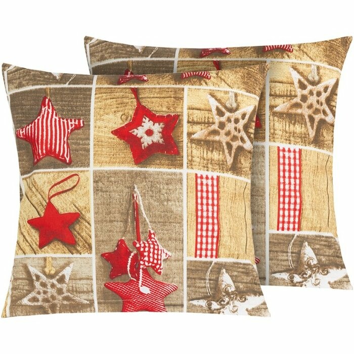 Bellatex Vánoční povlaky na polštář Patchwork