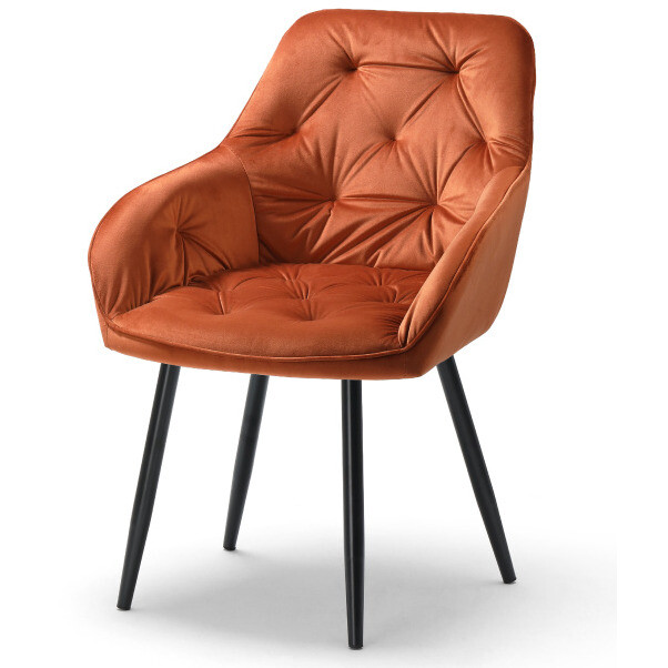 Jídelní židle BUTTON LOUNGE měděná