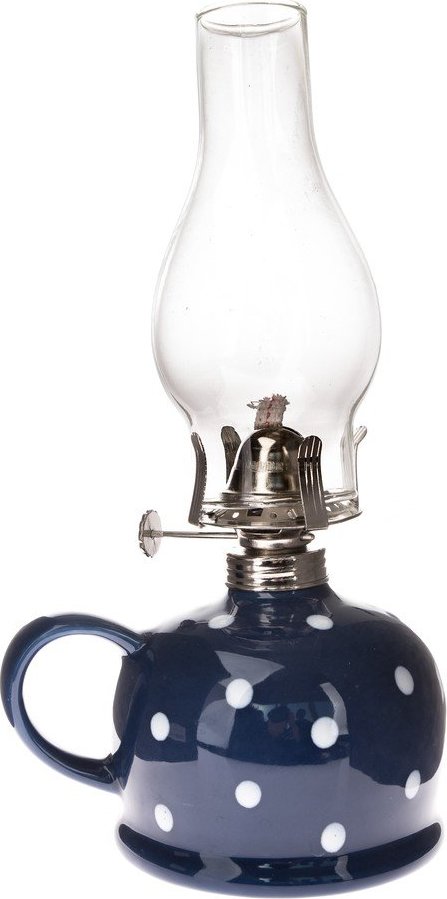 Keramická petrolejová lampa (výška 28 cm) – Dakls