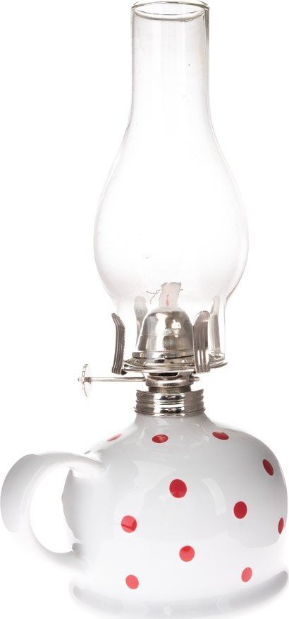 Keramická petrolejová lampa (výška 28 cm) – Dakls