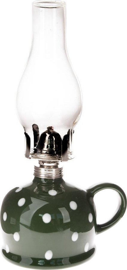 Keramická petrolejová lampa (výška 28 cm) – Dakls
