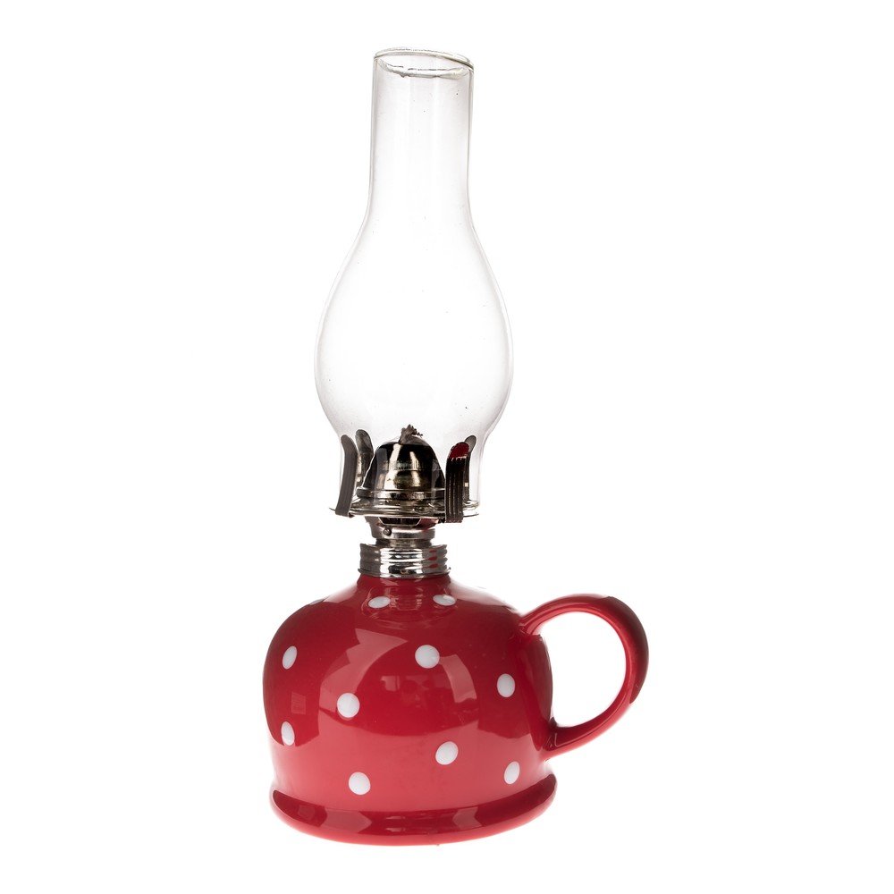 Keramická petrolejová lampa (výška 28 cm) – Dakls