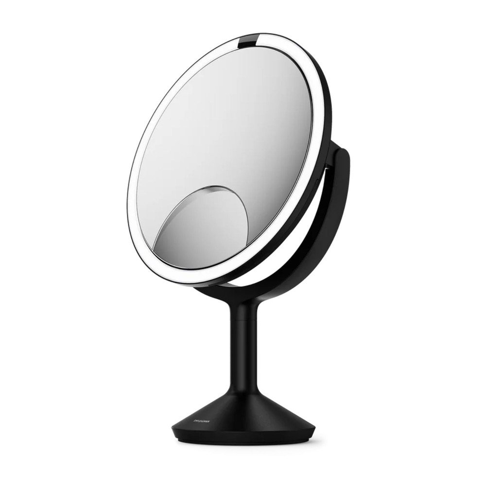 Kosmetické zrcadlo s osvětlením/zvětšovací (zvětšení 5x/zvětšení 10x) ø 25 cm Trio Max – simplehuman