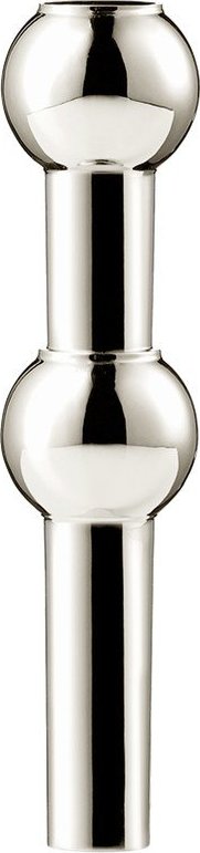 Kovová váza v leskle stříbrné barvě (výška 10 cm) Nagel – STOFF Nagel
