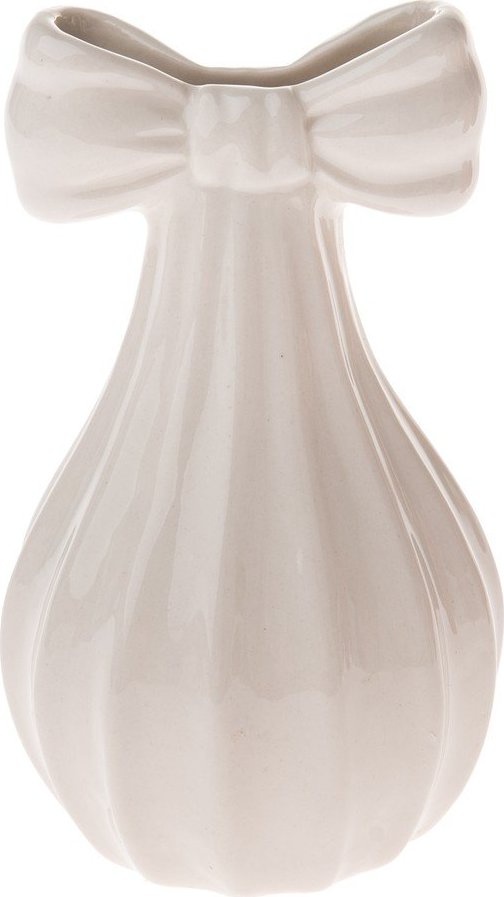 Krémová porcelánová váza (výška 12 cm) – Dakls
