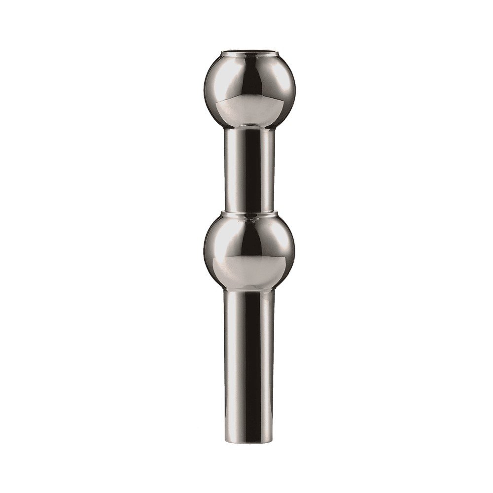 Leskle černá kovová váza (výška 10 cm) Nagel – STOFF Nagel