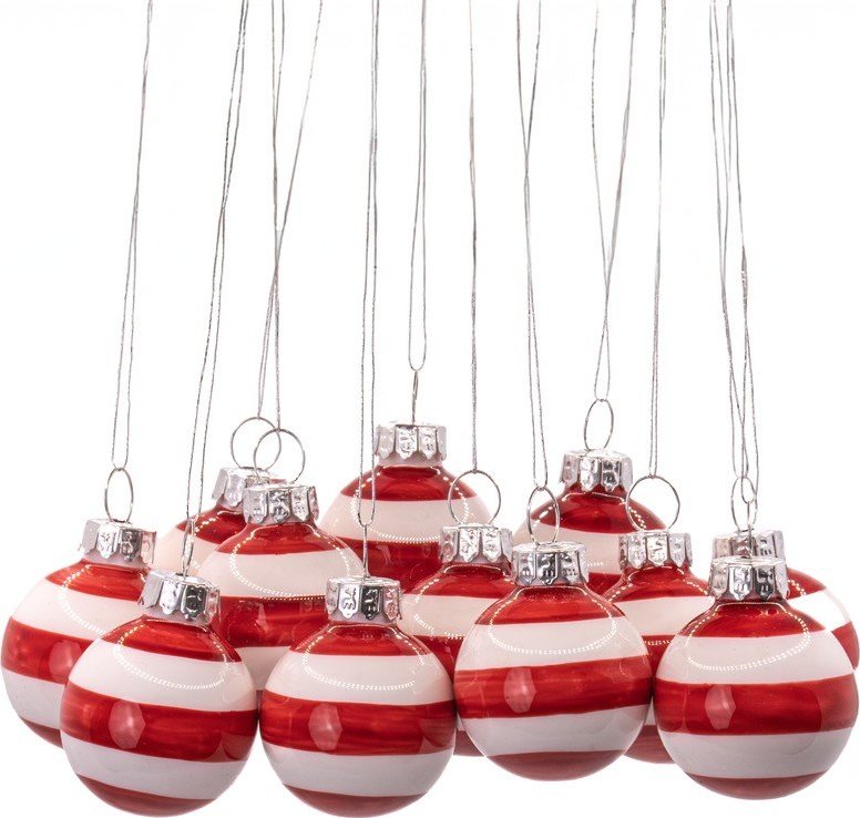 Skleněné ručně vyrobené vánoční koule v sadě 12 ks ø 3 cm Mini Bauble – Sass & Belle